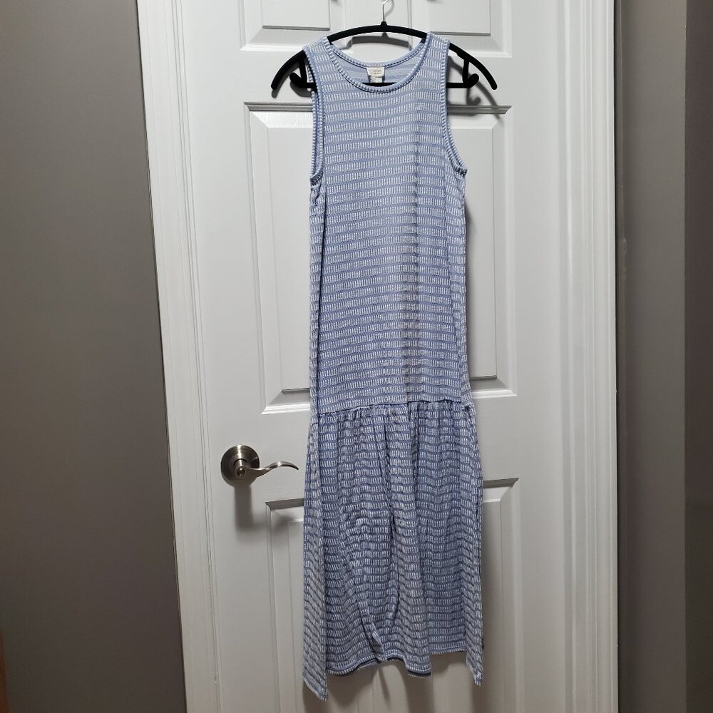 Blue and White Maxi Dress | Small
